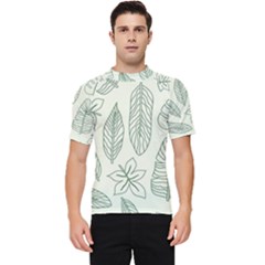 Banana Leaves Draw  Men s Short Sleeve Rash Guard by ConteMonfrey