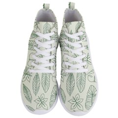 Banana Leaves Draw  Men s Lightweight High Top Sneakers by ConteMonfrey