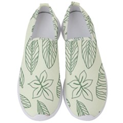 Banana Leaves Draw  Men s Slip On Sneakers by ConteMonfrey