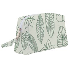 Banana Leaves Draw  Wristlet Pouch Bag (large) by ConteMonfrey