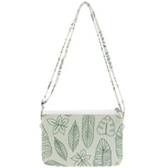 Banana Leaves Draw  Double Gusset Crossbody Bag by ConteMonfrey