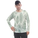 Banana Leaves Draw  Men s Pique Long Sleeve Tee View1