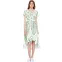 Banana Leaves Draw  High Low Boho Dress View1