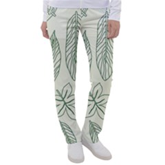 Banana Leaves Draw  Women s Casual Pants by ConteMonfrey