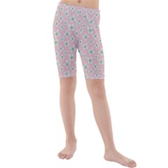 Pink Spring Blossom Kids  Mid Length Swim Shorts by ConteMonfrey