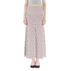 Pink Spring Blossom Full Length Maxi Skirt by ConteMonfrey