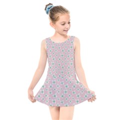 Pink Spring Blossom Kids  Skater Dress Swimsuit by ConteMonfrey