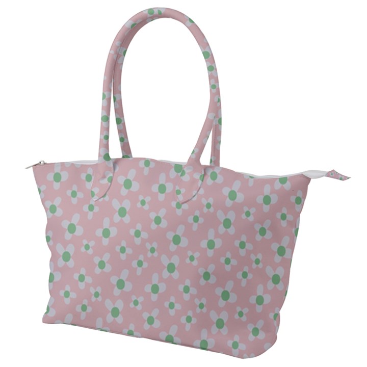 Pink Spring Blossom Canvas Shoulder Bag