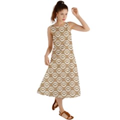 Brown Little Paws - Cute Cat Lover  Summer Maxi Dress by ConteMonfrey