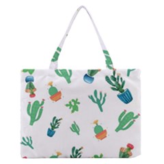 Among Succulents And Cactus  Zipper Medium Tote Bag by ConteMonfrey