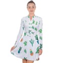 Among Succulents And Cactus  Long Sleeve Panel Dress View1