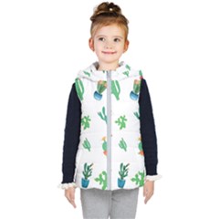 Among Succulents And Cactus  Kids  Hooded Puffer Vest by ConteMonfrey