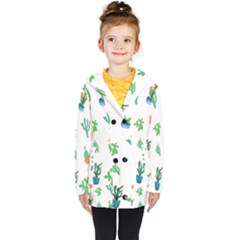 Among Succulents And Cactus  Kids  Double Breasted Button Coat by ConteMonfrey