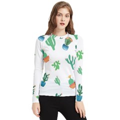 Among Succulents And Cactus  Women s Long Sleeve Rash Guard by ConteMonfrey