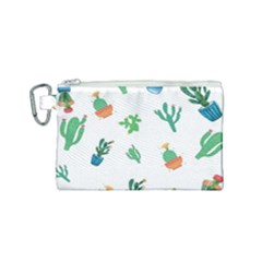 Among Succulents And Cactus  Canvas Cosmetic Bag (small) by ConteMonfrey