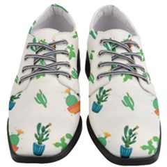 Among Succulents And Cactus  Women Heeled Oxford Shoes by ConteMonfrey