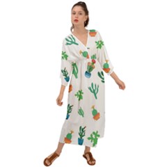 Among Succulents And Cactus  Grecian Style  Maxi Dress by ConteMonfrey