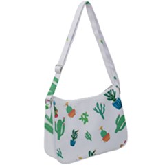 Among Succulents And Cactus  Zip Up Shoulder Bag by ConteMonfrey