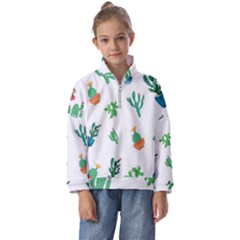 Among Succulents And Cactus  Kids  Half Zip Hoodie by ConteMonfrey