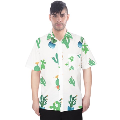 Among Succulents And Cactus  Men s Hawaii Shirt by ConteMonfrey