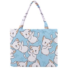 Seamless-little-cat-dragonfly-pattern Mini Tote Bag