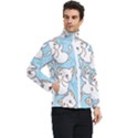 Seamless-little-cat-dragonfly-pattern Men s Bomber Jacket View2