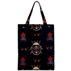 Floral-bugs-seamless-pattern Zipper Classic Tote Bag