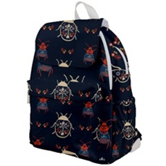 Floral-bugs-seamless-pattern Top Flap Backpack