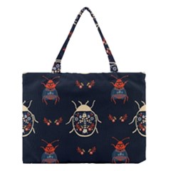 Floral-bugs-seamless-pattern Medium Tote Bag