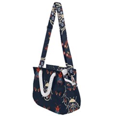 Floral-bugs-seamless-pattern Rope Handles Shoulder Strap Bag