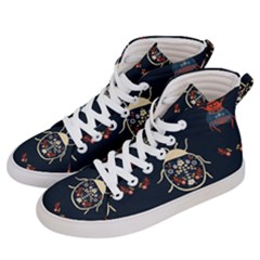 Floral-bugs-seamless-pattern Men s Hi-top Skate Sneakers by Jancukart