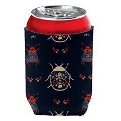 Floral-bugs-seamless-pattern Can Holder