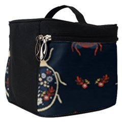 Floral-bugs-seamless-pattern Make Up Travel Bag (small)