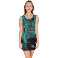 Angry Male Lion Predator Carnivore Bodycon Dress