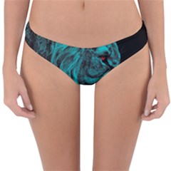 Angry Male Lion Predator Carnivore Reversible Hipster Bikini Bottoms by Jancukart