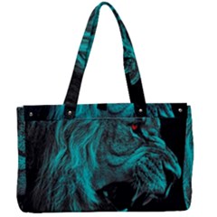 Angry Male Lion Predator Carnivore Canvas Work Bag by Jancukart