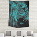 Angry Male Lion Predator Carnivore Medium Tapestry View2