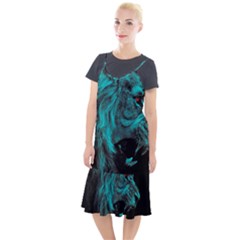 Angry Male Lion Predator Carnivore Camis Fishtail Dress