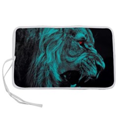 Angry Male Lion Predator Carnivore Pen Storage Case (m) by Jancukart