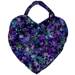 Background-christmas-star-advent Giant Heart Shaped Tote by Jancukart