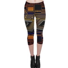 Processor-cpu-board-circuits Capri Leggings 