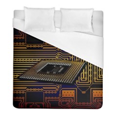 Processor-cpu-board-circuits Duvet Cover (full/ Double Size)