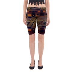 Processor-cpu-board-circuits Yoga Cropped Leggings