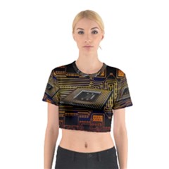 Processor-cpu-board-circuits Cotton Crop Top