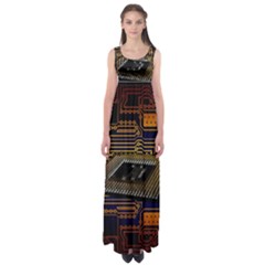 Processor-cpu-board-circuits Empire Waist Maxi Dress