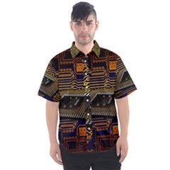 Processor-cpu-board-circuits Men s Short Sleeve Shirt