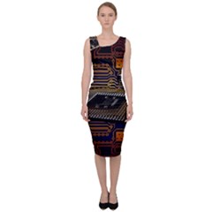 Processor-cpu-board-circuits Sleeveless Pencil Dress