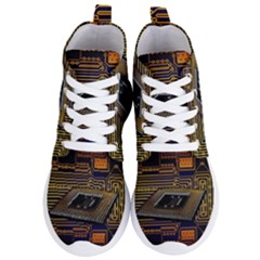 Processor-cpu-board-circuits Women s Lightweight High Top Sneakers