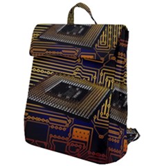 Processor-cpu-board-circuits Flap Top Backpack by Jancukart