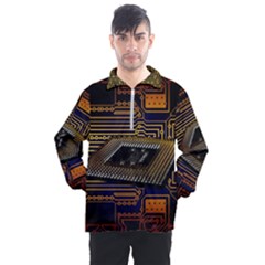 Processor-cpu-board-circuits Men s Half Zip Pullover